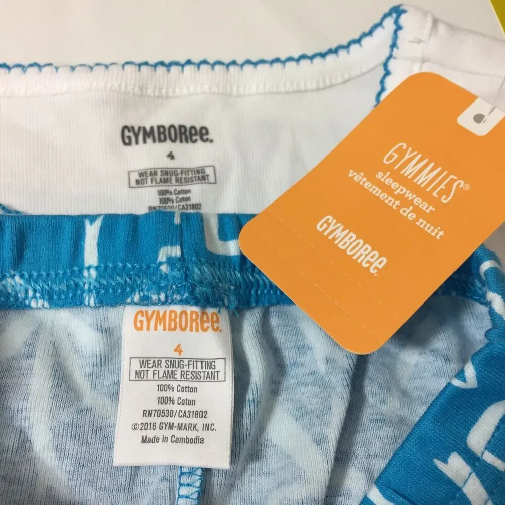 (M5) Y2K Gymboree Girls Pajamas Size 4 Panda Bear Bow Gymmies PJs 2PC NWT - Picture 4 of 4